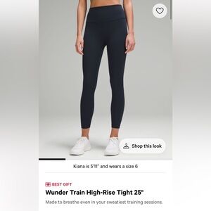 Lululemon Wunder train high rise leggings